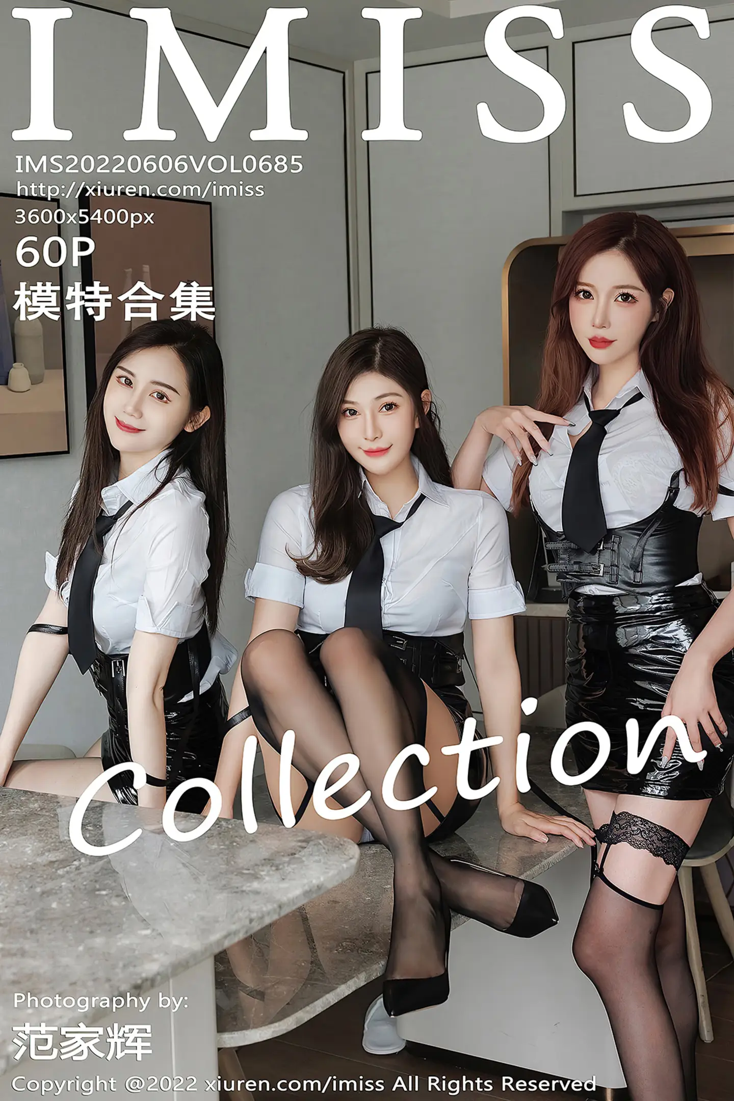 [IMISS爱蜜社]Vol.685_女神Lavinia＆LindaLinda＆Sisy性感白衬衫配黑短裙迷人诱惑写真60P-秀人网 - XiuRen.Xyz